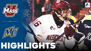 UMass vs Merrimack  NCAA College Hockey  Highlights  January 12 2024 [upl. by Fagen]