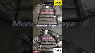 Real vs Fake Moncler Maya from Supkicks [upl. by Anirrak]