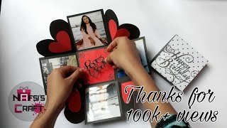 DIY Exploding Box  Photo Box  DIY Handmade Gift Box [upl. by Oicapot]