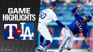 Rangers vs Dodgers Highlights 61224  MLB Highlights [upl. by Nevil430]