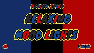 Relaxing Color Changing Screen Navy Blue vs Black vs Dark Red Mood Lights Medium Speed 1 Hour [upl. by Cusack]