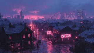 Lofi Hip Hop Beats 📺 Nostalgic 1980s amp 90s Vibes Old Japanese Town Ambience 🌇 Rain Playlist [upl. by Koosis]