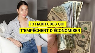 13 mauvaises habitudes qui tempêchent déconomiser  Budget  Minimalisme  Lucie Moreau [upl. by Eidod901]