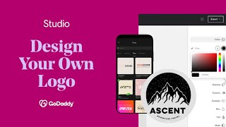 How to Design Your Own Logo  GoDaddy Studio [upl. by Asiar]