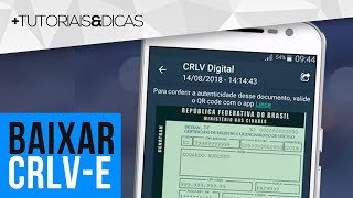 Como baixar o CRLVe DOCUMENTO DIGITAL do seu CARRO pelo CELULAR e como imprimir  SP MG RJ [upl. by Ahselyt]