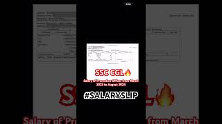 SSC CGL SALARY SLIP🔥 ssc cgl salaryslip abhinaymaths gaganpratapmaths parmarssc gst mea [upl. by Ruperta]