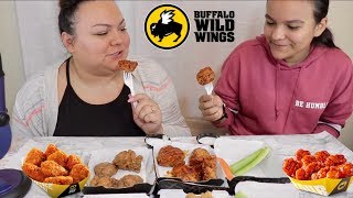 BUFFALO WILD WINGS MUKBANG EATING SHOW [upl. by Yboj]