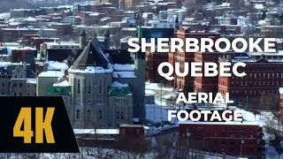 SHERBROOKE QUEBEC 4K  DJI MAVIC MINI 2 AERIAL FOOTAGE [upl. by Guntar]