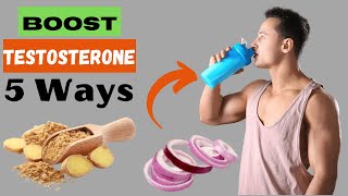 5 ways to INCREASE testosterone by 50 Naturally [upl. by Aelegna]