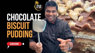 Chocolate Biscuit Pudding Sri Lankan Recipe [upl. by Ira]