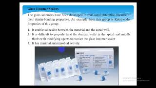 Root canal filling materials  lec 7 endo [upl. by Wiburg]