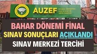 Auzef Bahar Dönemi Final Sınav Sonuçları AÇIKLANDI Ders Geçme Kalma Hesaplaması Nasıl Yapılır [upl. by Gurtner]