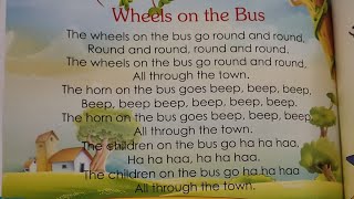 Nursery Rhymes The Wheels on the bus A to Z Fun learn [upl. by Eellehs]