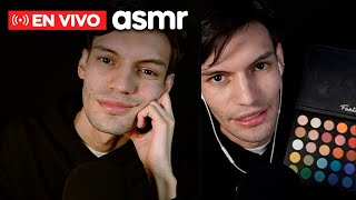 ASMR español en vivo para desahogarse sentirse bien y dormir  roleplay de maquillaje [upl. by Noyad]