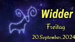 Horoskop widder heute Freitag 20 September 2024 [upl. by Ardnaek]