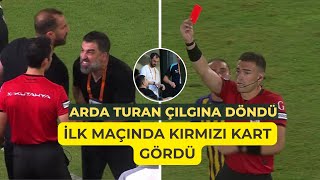 Arda Turan Alanyaspor maçında çılgına döndü Kırmızı kart yedi [upl. by Hardie]