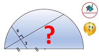 How to Find the Area of the Semicircle [upl. by Idissak]