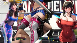 HOT DVA VS HOT YOR wwe 2k23 [upl. by Nuyh]