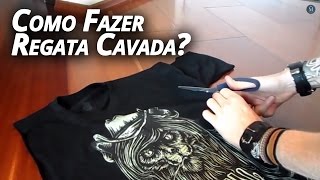 MM TV 20  Como fazer Regata Cavada Personalizar Camiseta [upl. by Einatirb487]