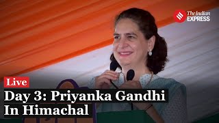 Priyanka Gandhi Rally Priyanka Gandhi Speaks At Nyay Sankalp Sabha in Kullu Himachal Pradesh [upl. by Palmer798]