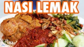 Nasi Lemak  Fatty Rice Heavenly Toppings [upl. by Erdied422]