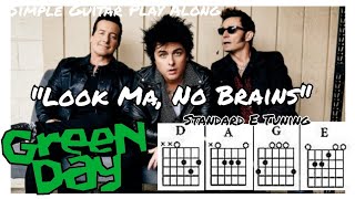 Look Ma No Brains by Green Day Guitar Chords and Lyrics Video [upl. by Aihcats]