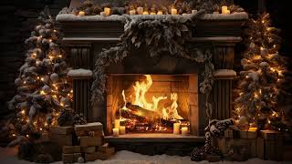 Stay Warm And Cozy This Christmas  Helps Sleep Instantly  Fireplace Burning [upl. by Gathers262]