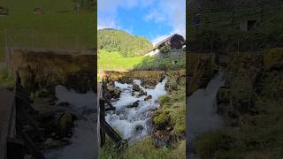 Jaunpass Waterfall 🇨🇭 beautiful waterfalls switzerland peace nature relaxing music [upl. by Ellata915]