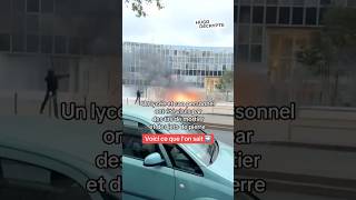 Un lycée à Vénissieux visé par des tirs de mortier et jets de pierre [upl. by Letnuhs312]