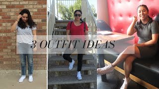 How To Style White Converse High Tops  Womens Outfit Ideas  Leticia Bojorquez [upl. by Wilburn]