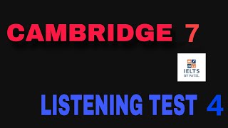 CAMBRIDGE 7 LISTENING TEST 4 WITH ANSWERS ll HOMESTAY APPLICATION [upl. by Emiatej]