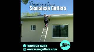 SEAMLESS GUTTERS INSTALLATION [upl. by Haimes]