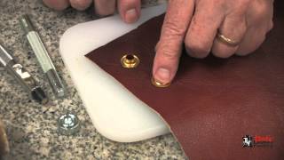 Installing Eyelets And Grommets On Leather [upl. by Ettegirb]