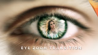 EYE ZOOM Transition  HitFilm Express Tutorial [upl. by Basir]