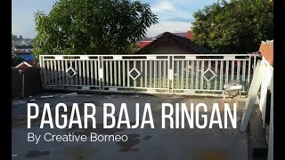 membuat pagar baja ringan [upl. by Eenitsed]