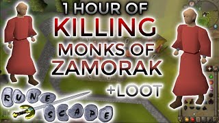 OSRS Killing Monks of Zamorak in F2P  50k gphour [upl. by Schaab]