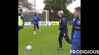 74 Year Old Roy Hodgson pass during Watford training session [upl. by Liborio418]