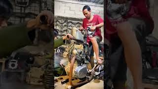 Smart Hard Worker Ide Cerdas Dan Semangat Pemuda Memperbaiki Mesin Motor Dengan Cepat shorts [upl. by Giule965]