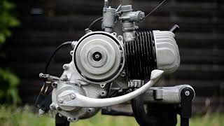 vespa GS 150 V5 1960 engine test run after full renovation [upl. by Nytsirhc]