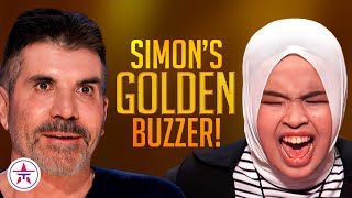 GOLDEN BUZZER Simon Cowell Asks Blind Singer Putri Ariani to Sing SECOND SONG on AGT 2023 [upl. by Eneliak]