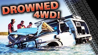 DROWNED 4WD Our most insane recovery ever – did we rescue it Moreton Island like you’ve never seen [upl. by Colson]