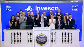 Invesco MSCI Global Climate 500 ETF NYSE Arca KLMT Rings The Closing Bell® [upl. by Skrap]