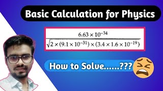 How to solve numerical basic Calculation for Physics [upl. by Jeremy]