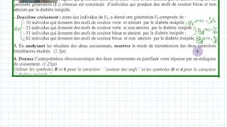 SVT exercice sur le dihybridisme chez la cailleexamsvt20172bac pc session juin [upl. by Veno]