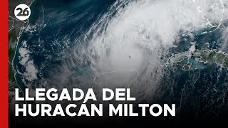 🚨 URGENTE  EEUU  Así fue la LLEGADA del HURACÁN MILTON a FLORIDA  26Global [upl. by Hennessey410]