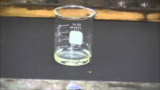 Potassium metal reacting with concentrated hydrochloric acid [upl. by Imik]