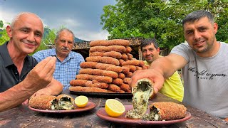 Chicken Kiev Recipe  Cooking Chicken Kyiv  Chicken Kiev Cutlet Cooking In Village  Cooking Boys [upl. by Eelrebma]