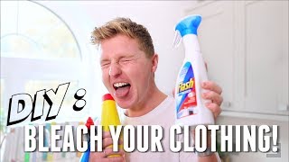 DIY  BLEACH YOUR CLOTHING [upl. by Kutchins933]