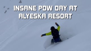 Insane Pow Day at Alyeska Resort [upl. by Selry]