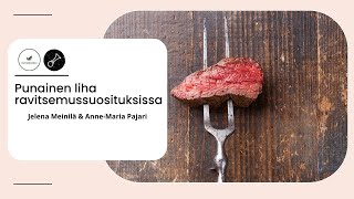 Punainen liha ravitsemussuosituksissa [upl. by Llekram]